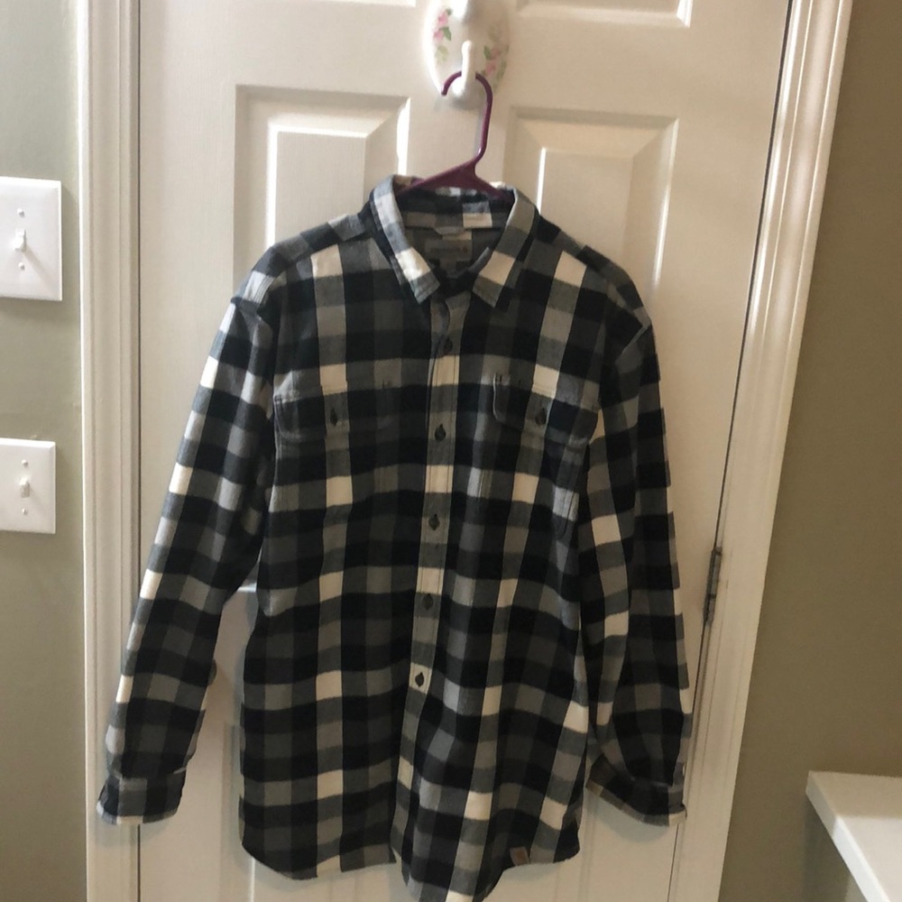 Carhartt size Large original fit perfect shirt or jacket flannel shirt